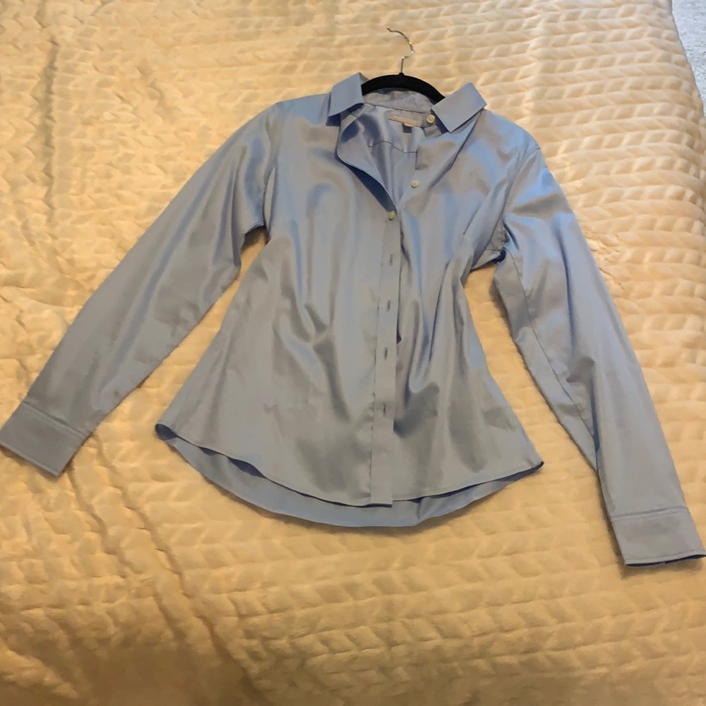 silk-like dress shirt